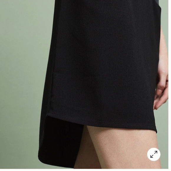 Dolan Anthropologie black Loren tunic dress M - Picture 2 of 9
